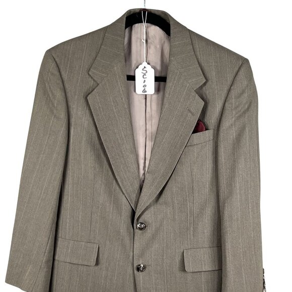 Hart Schaffner & Marx Mens 38S Parisian Wool Blazer USA Made Olive Green Career - Picture 15 of 15